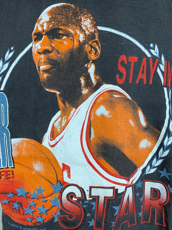 Vintage 90s Chicago Bulls T-Shirt L NBA Basketball Screen Stars 50