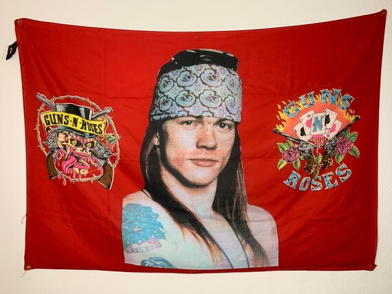 GUNS N ROSES 90's Flag Vintage / Axl Rose - Etsy