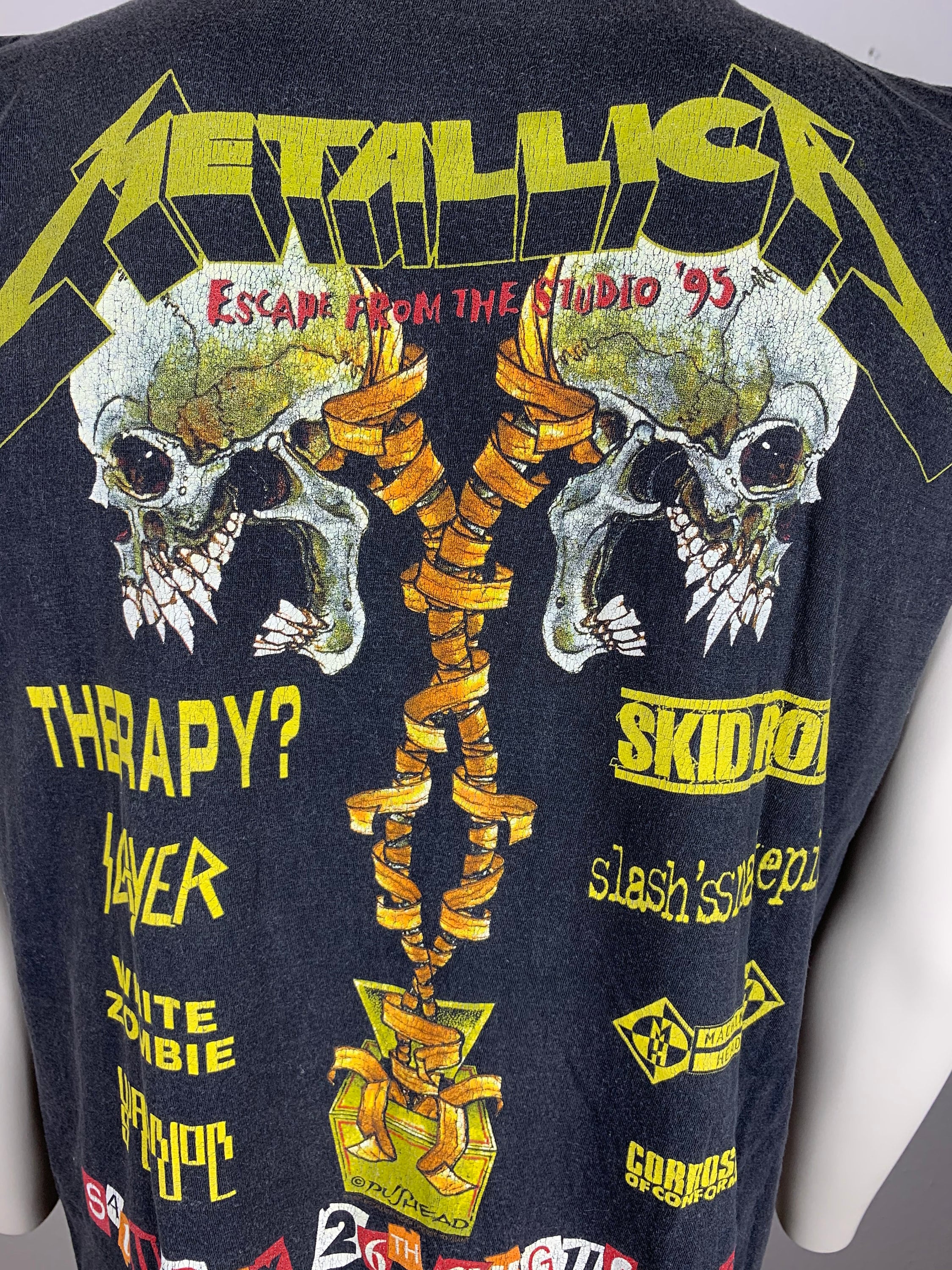 METALLICA 1995 Sleeveless T-shirt Vintage / Donington 1995 