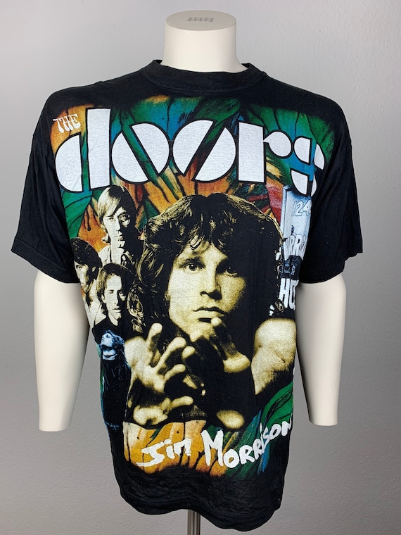 THE DOORS 90's T-shirt Vintage / Jim Morrison / American Flag - Etsy
