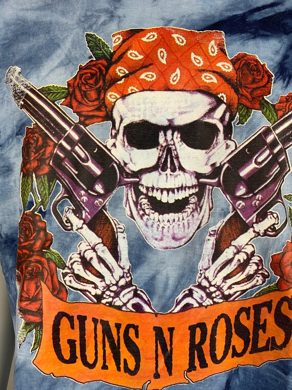 GUNS N ROSES 90's T-Shirt Vintage / Tie & Dye - image 3