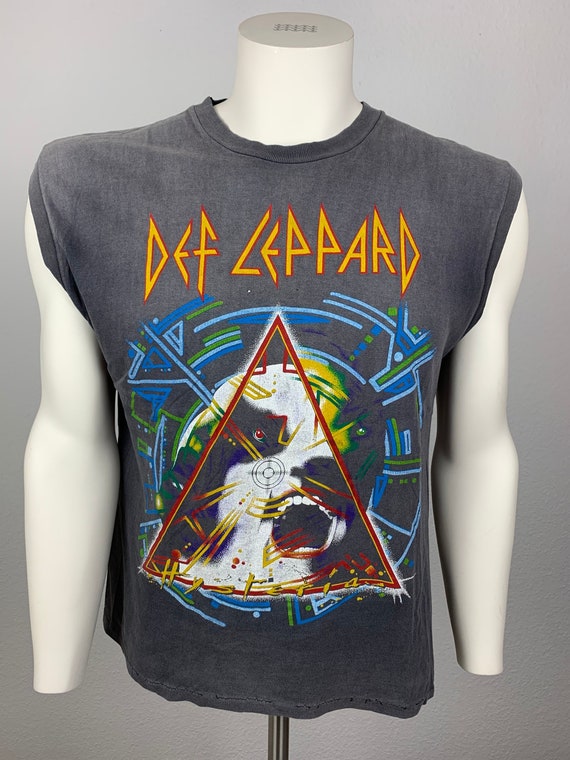 DEF LEPPARD 1987 Sleeveless T shirt Vintage Etsy