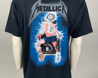 METALLICA 1994 T-shirt Vintage / Ride the Lightning - Etsy