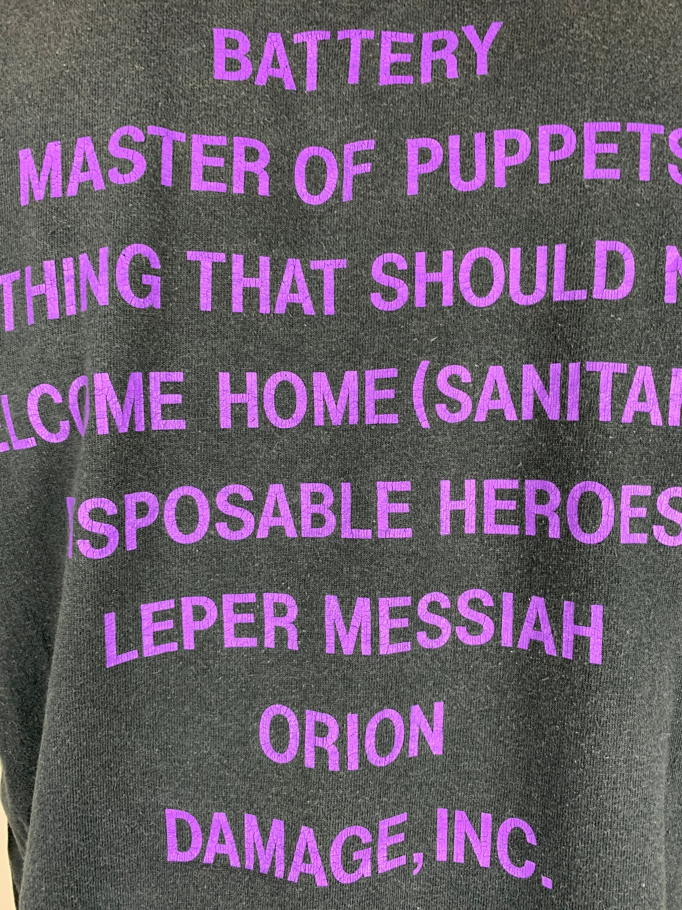 METALLICA 1994 T-shirt Vintage / Master of Puppets - Etsy