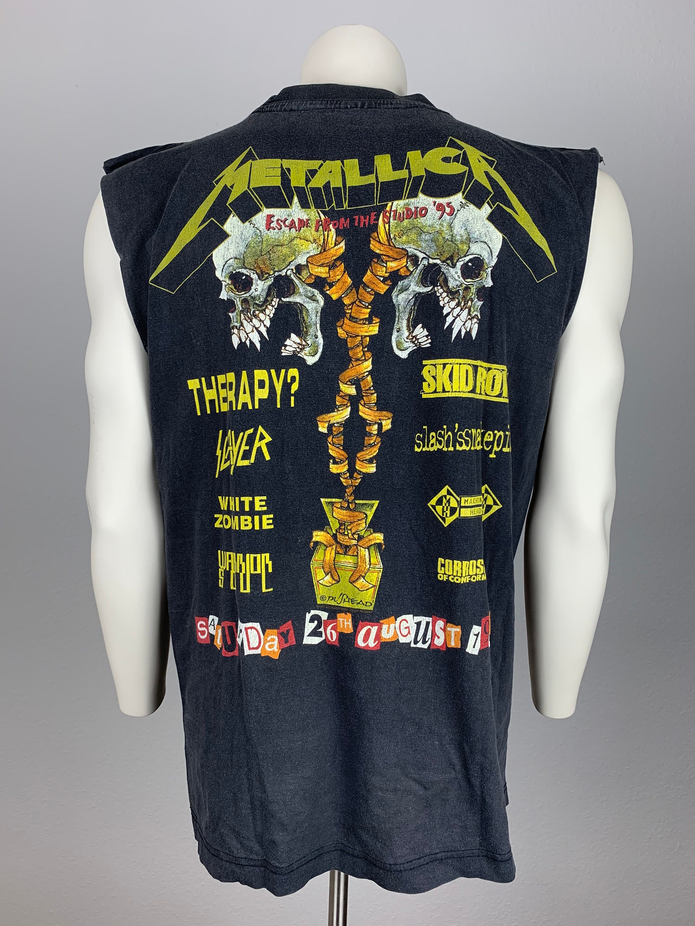 METALLICA 1995 Sleeveless T-shirt Vintage / Donington 1995 
