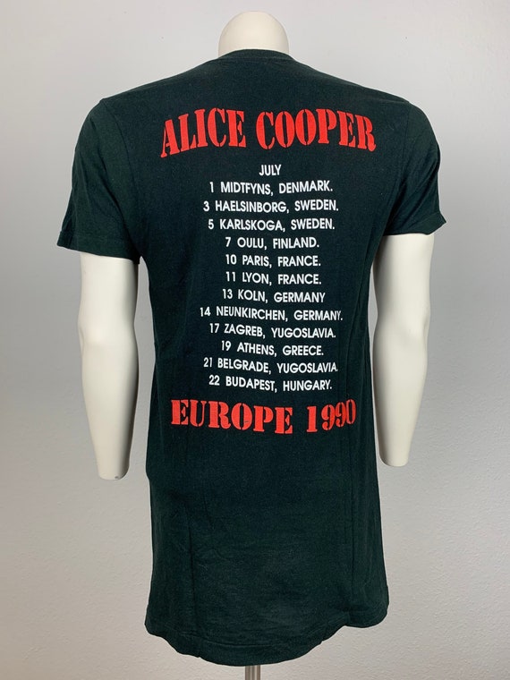 ALICE COOPER 1989 T-Shirt Vintage / Europe 1990 /… - image 2