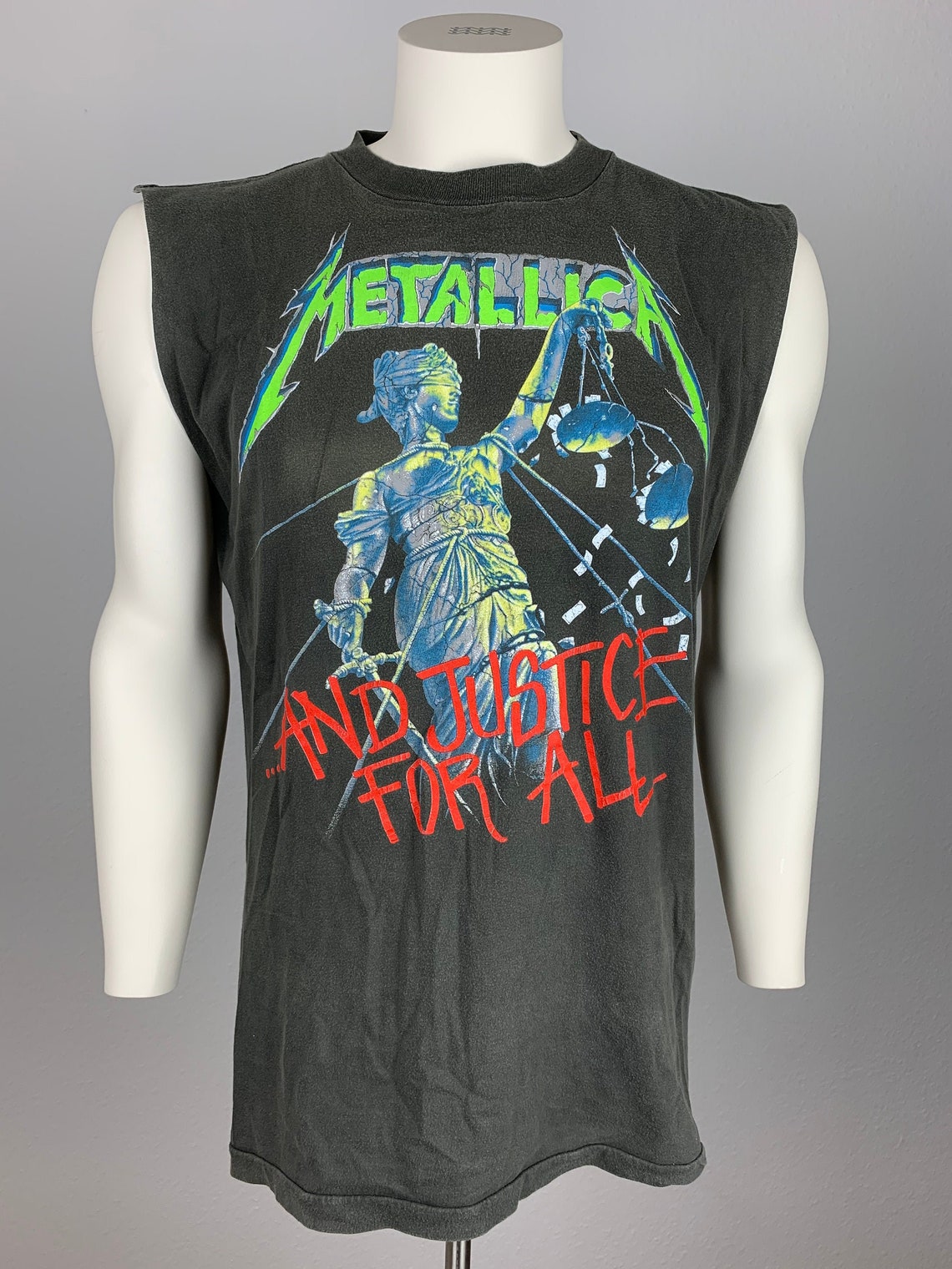 METALLICA 1988 Sleeveless T-shirt Vintage / Justice for All / - Etsy