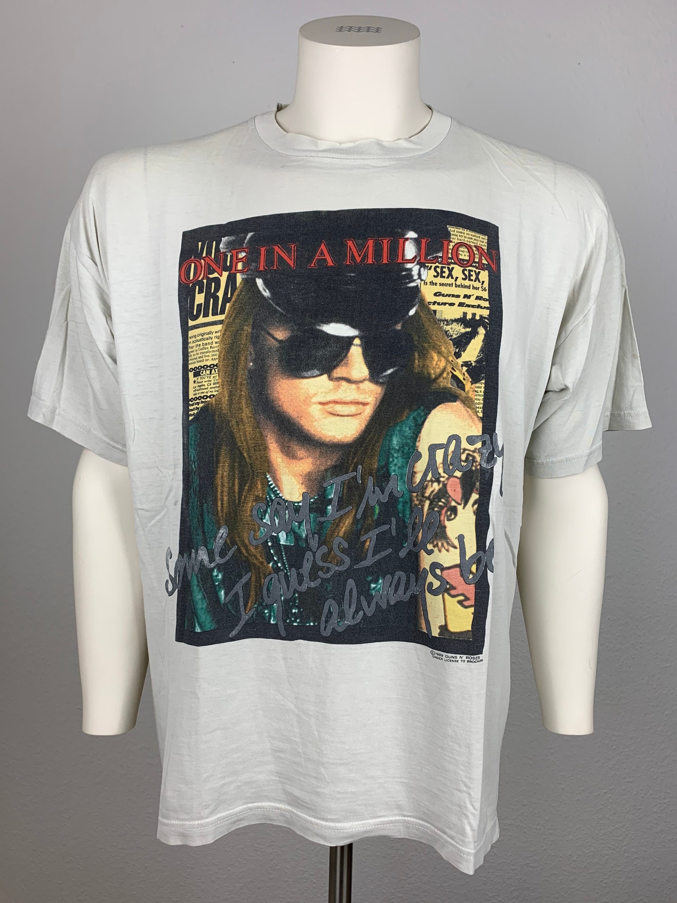 W AxL Rose Guns N' Roses ヴィンテージTシャツ ガンズ・アンド・ローゼズ 1989 Tシャツ ヴィンテージ / ワン