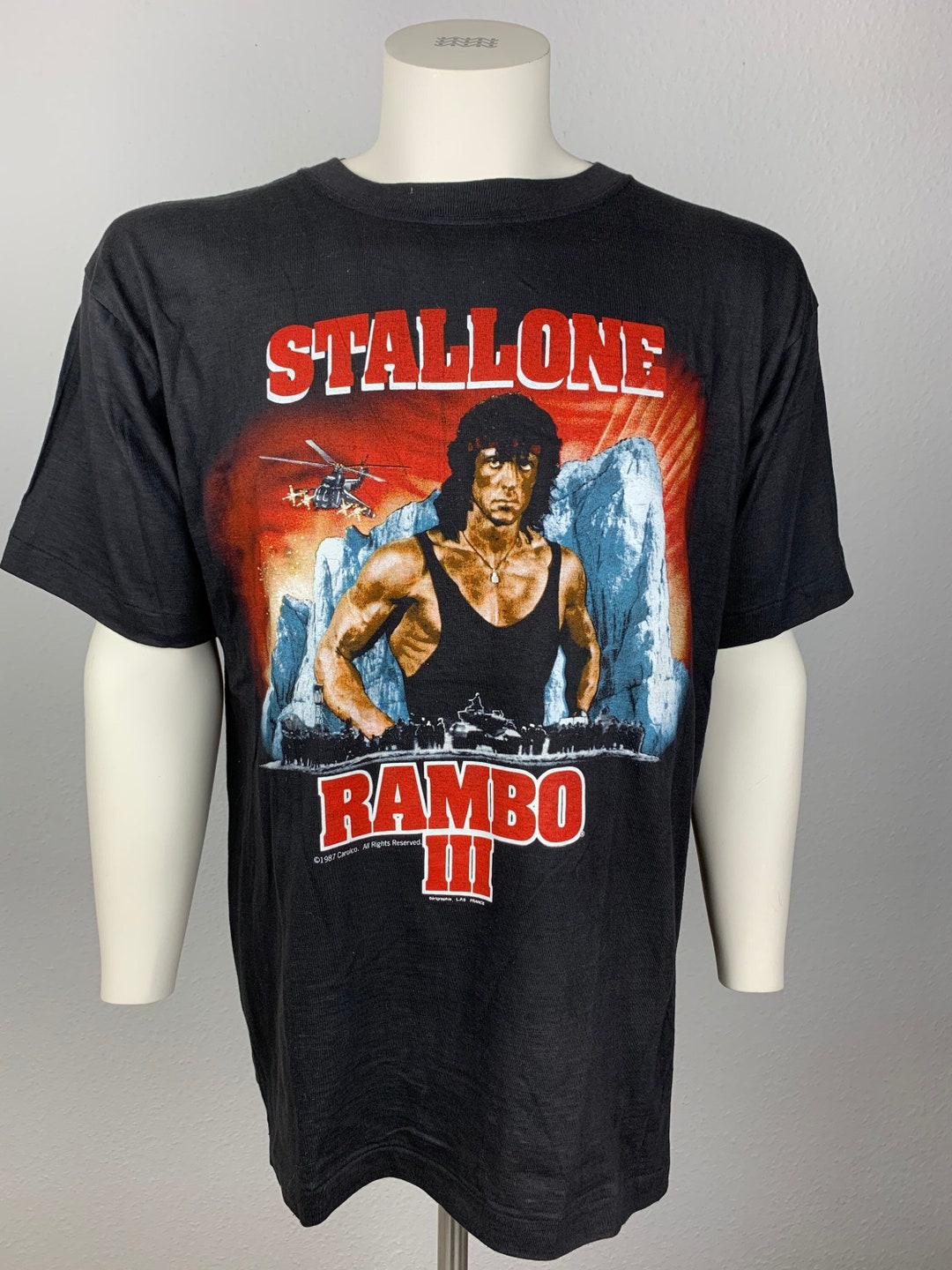 RAMBO 1987 T-shirt Vintage / Movie T-shirt / Rambo III / Stallone