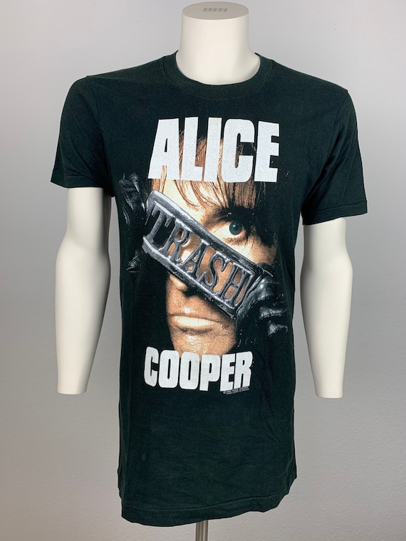 ALICE COOPER 1989 T-shirt Vintage / Europe 1990 / Trash / Concert