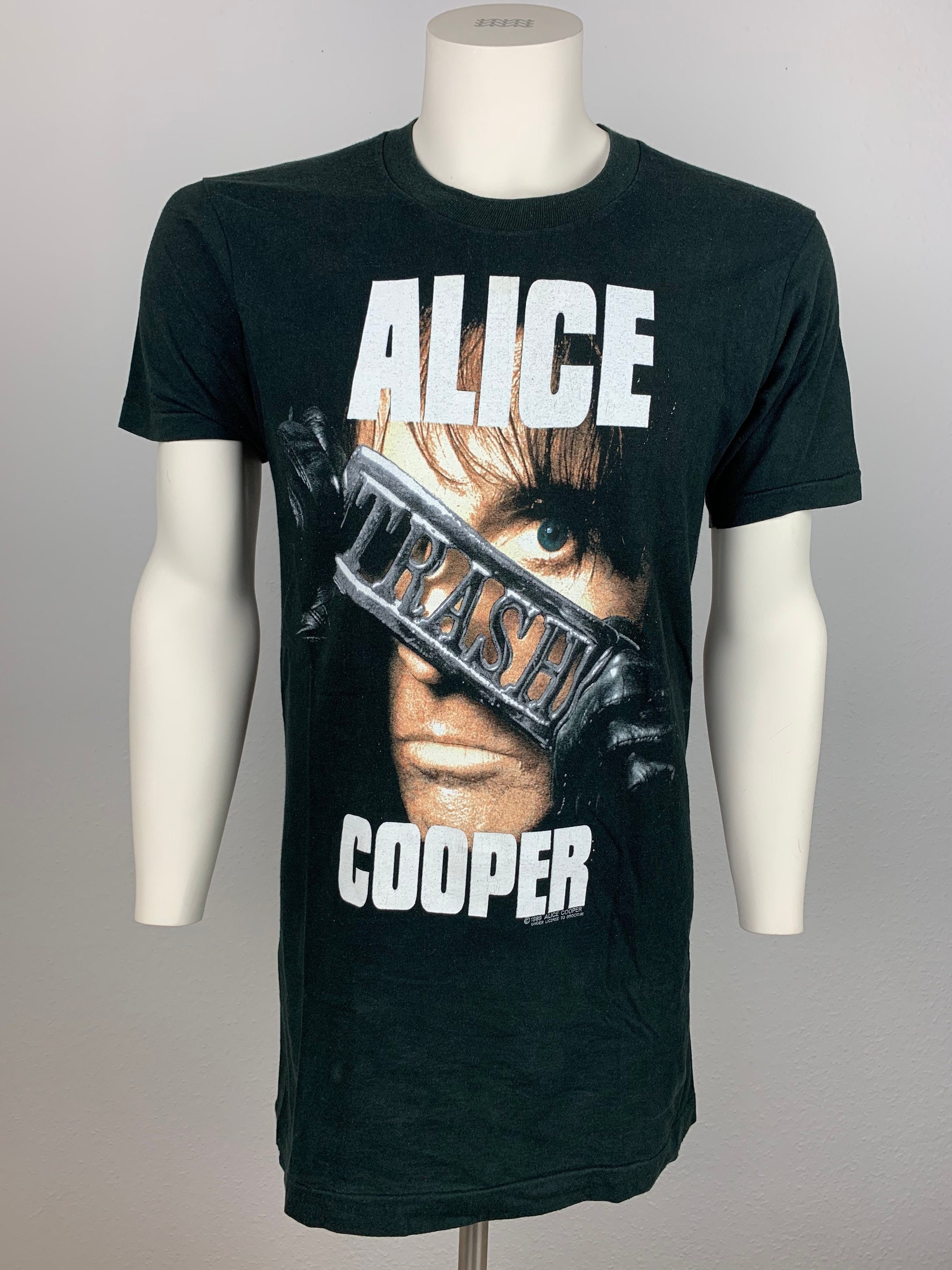 ALICE COOPER 1989 T-shirt Vintage / Europe 1990 / Trash / Concert
