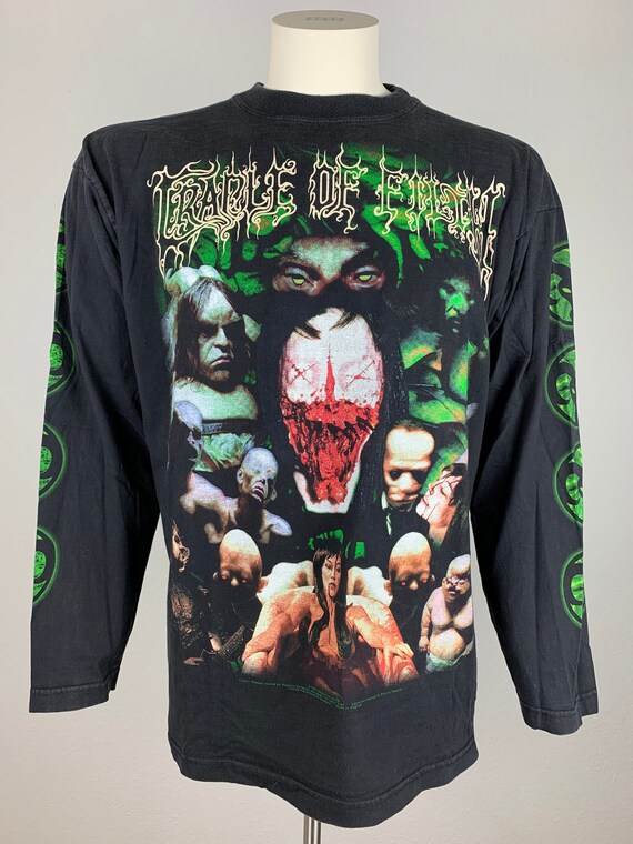 CRADLE OF FILTH 1999 T-shirt Vintage / Canvas for A Lick of Pain 