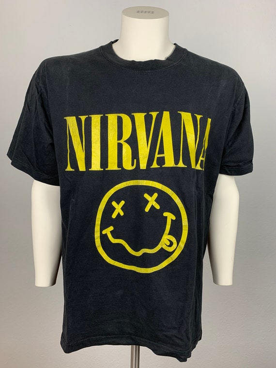 NIRVANA 90's T-Shirt Vintage / Smiley Face - image 1