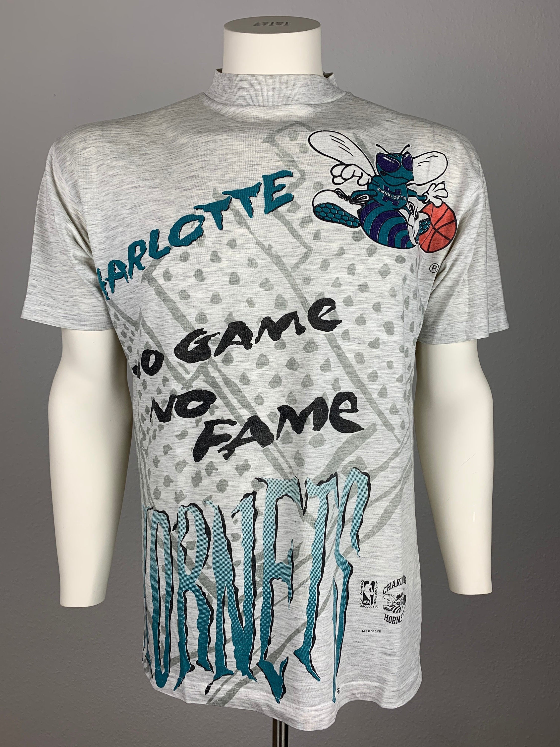 CHARLOTTE HORNETS 1992 T-shirt Vintage / NBA - Etsy Sweden 