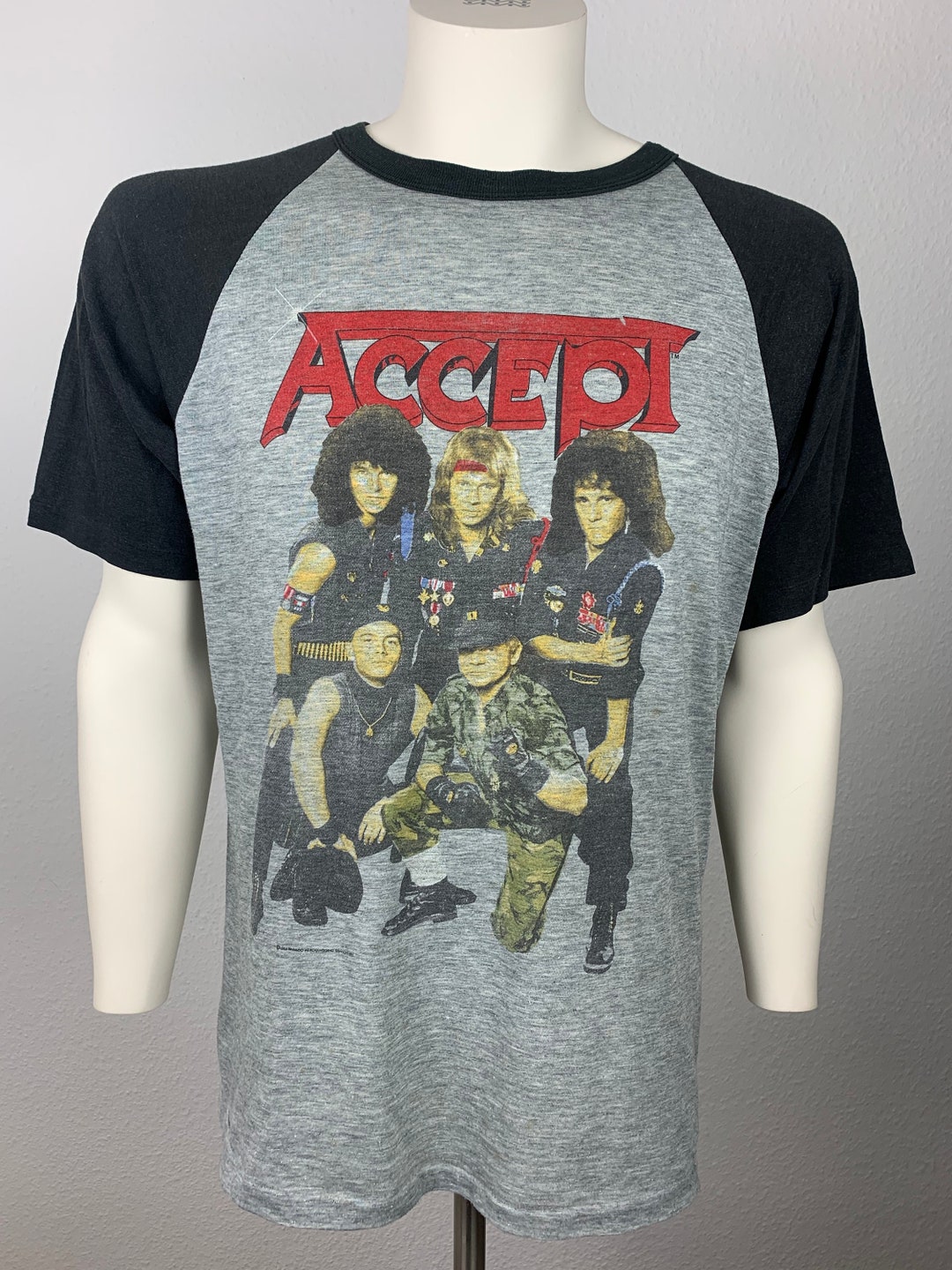 ACCEPT 1986 T-shirt Vintage / Russian Roulette / Concert Tshirt
