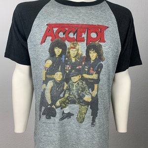 ACCEPT 1986 T-Shirt Vintage / Russian Roulette / Concert Tshirt / World Tour 1986