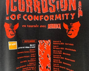 CORROSION OF CONFORMITY 90's T-shirt Vintage / Wiseblood / Concert