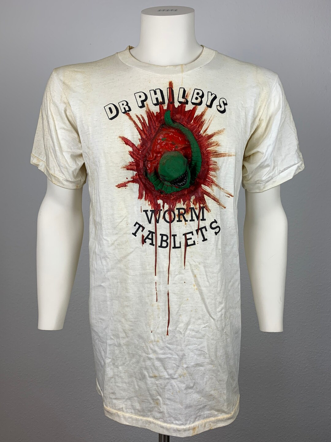 ALIEN Vs DOCTOR WHO 80's Vintage T-shirt Movie 3D Dr Philbys