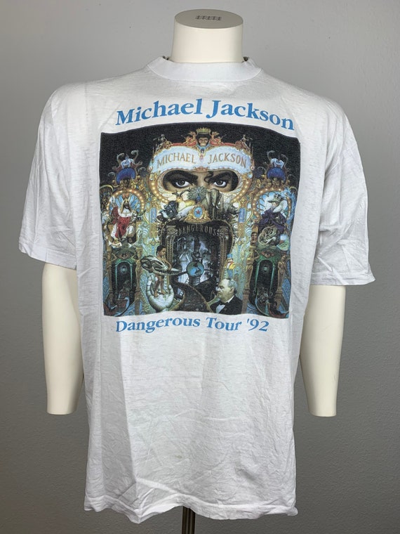 MICHAEL JACKSON 1992 T-shirt Vintage / Dangerous Tour / King of
