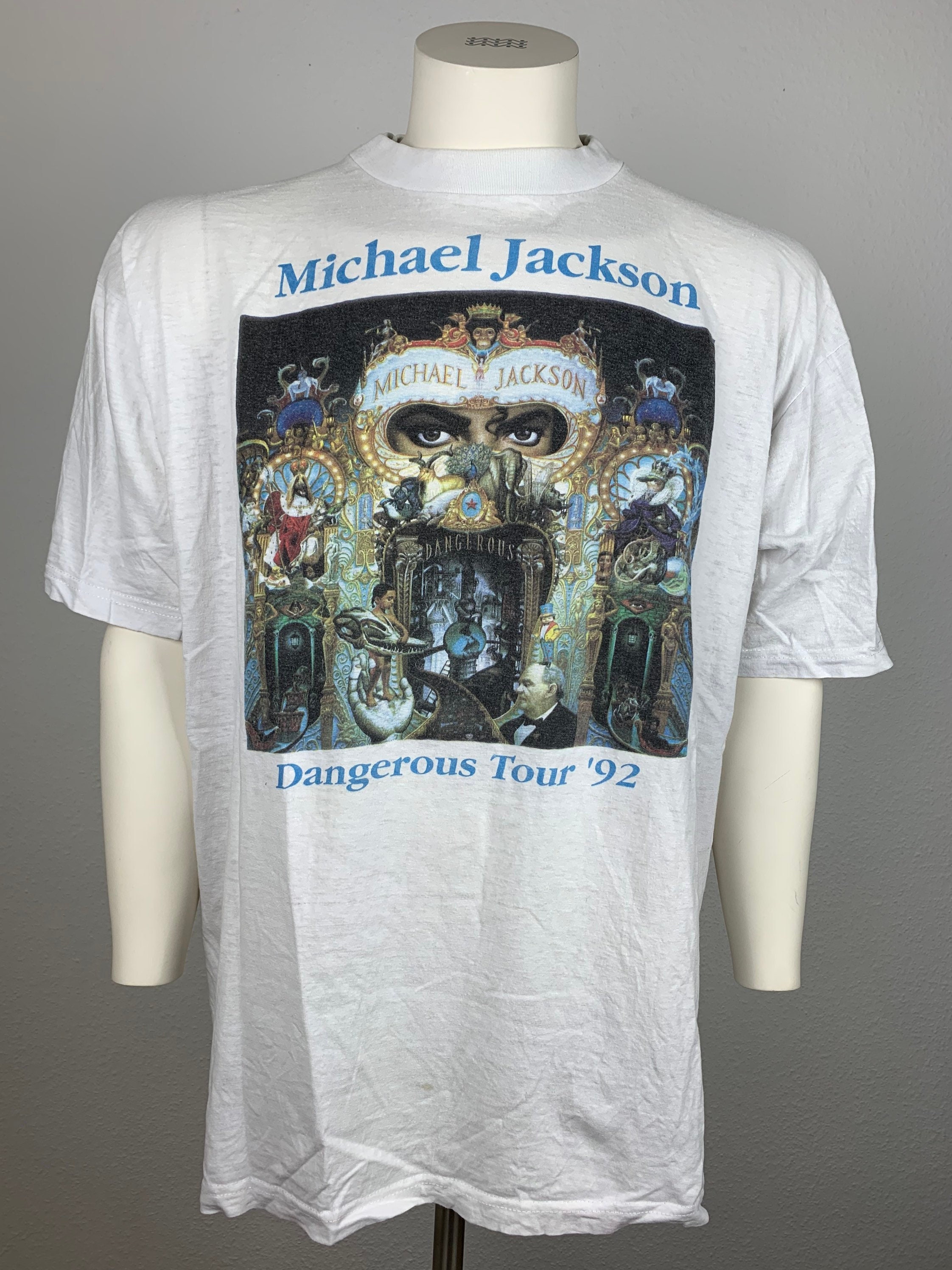 1992-1993 Michael JacksonデンジャラスツアーTシャツ Vintage 90s Michael Jackson Shirt Dangerous World Tour 1992