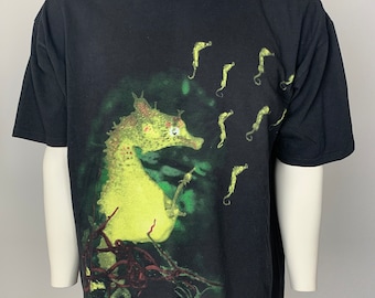 Vtg Early 90s Nirvana Smiley Face T-Shirt Black XL Kurt