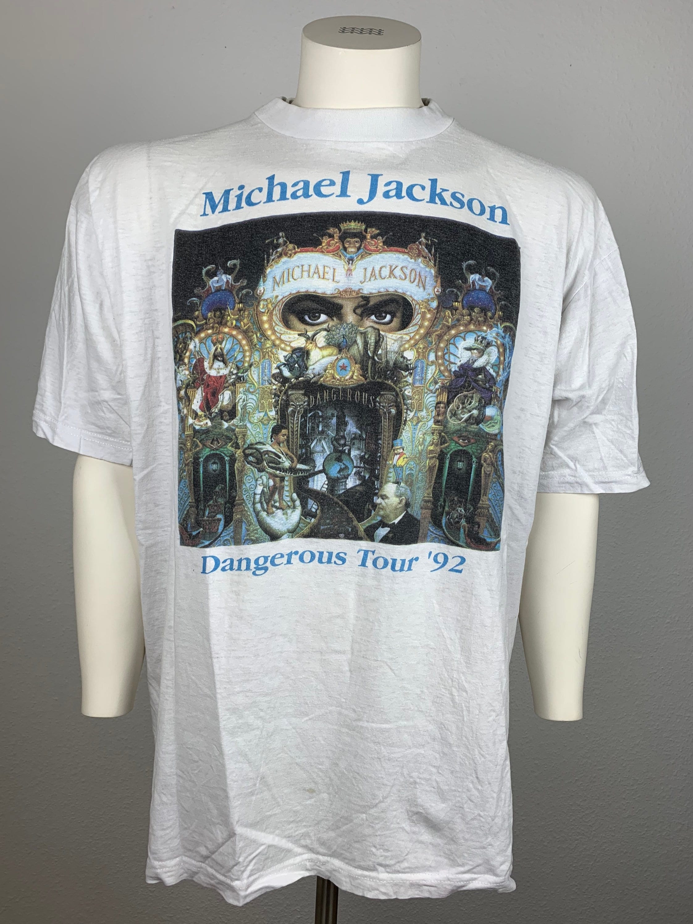 MICHAEL JACKSON 1992 T-shirt Vintage / Dangerous Tour / King 