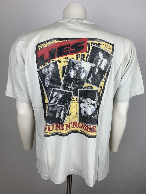 GUNS N ROSES 1989 T-Shirt Vintage GNR Shirt Screen Stars Tag
