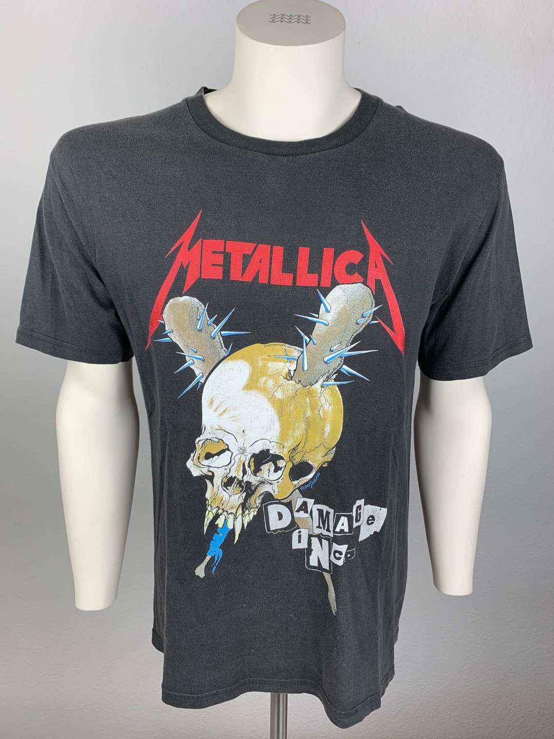LLICA Tシャツ Damage Inc メタリカ Pushead Vintage 90s Metallica Damage Inc Pushead Shirt Tour 1994 Giant Tag