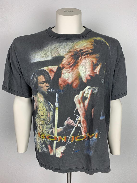 90s BON JOVI Tシャツ 90s BON JOVI 90's T-shirt Vintage / Cross Road - Etsy