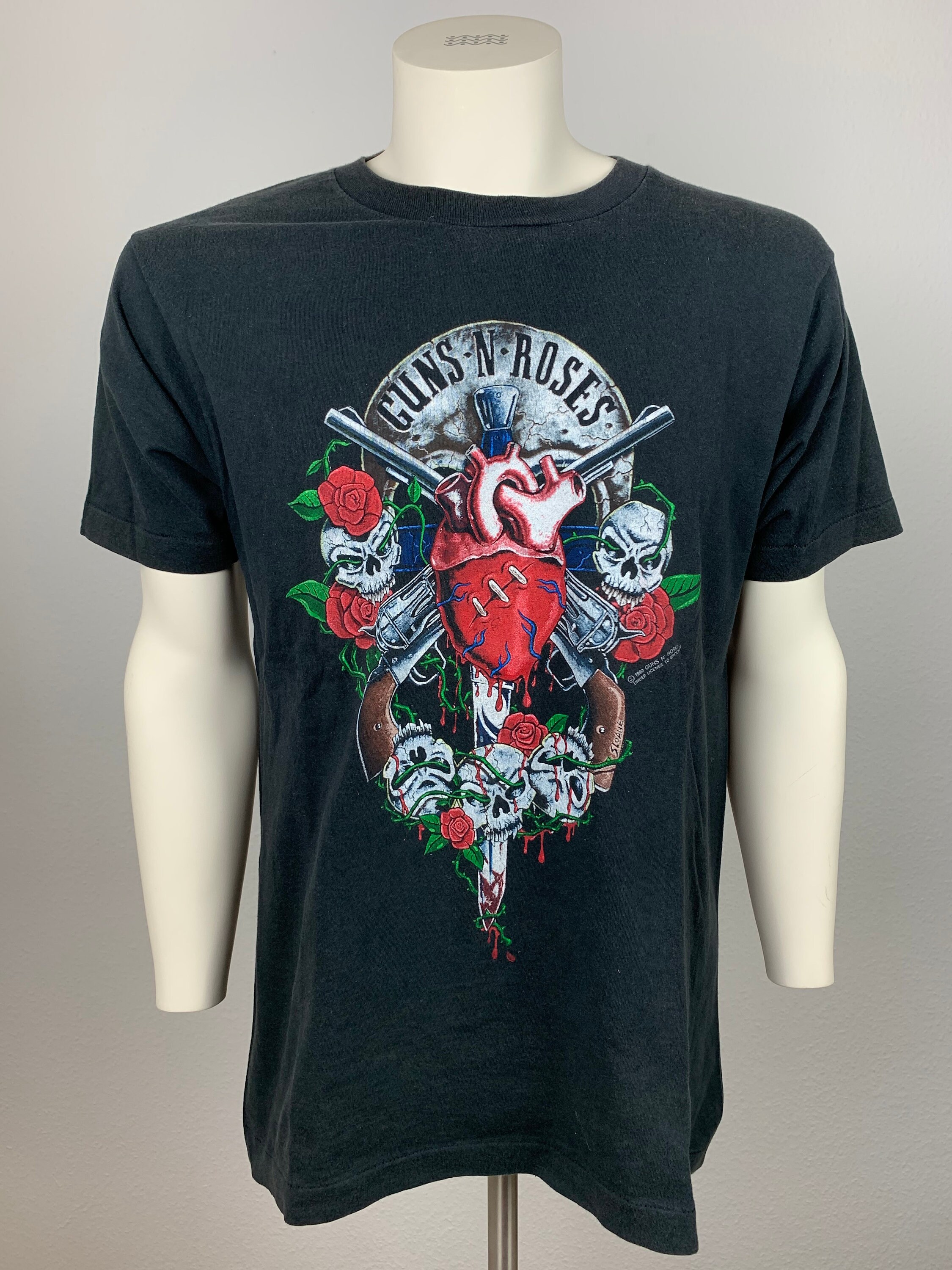 GUNS N ROSES 1990 T-shirt Vintage - Etsy