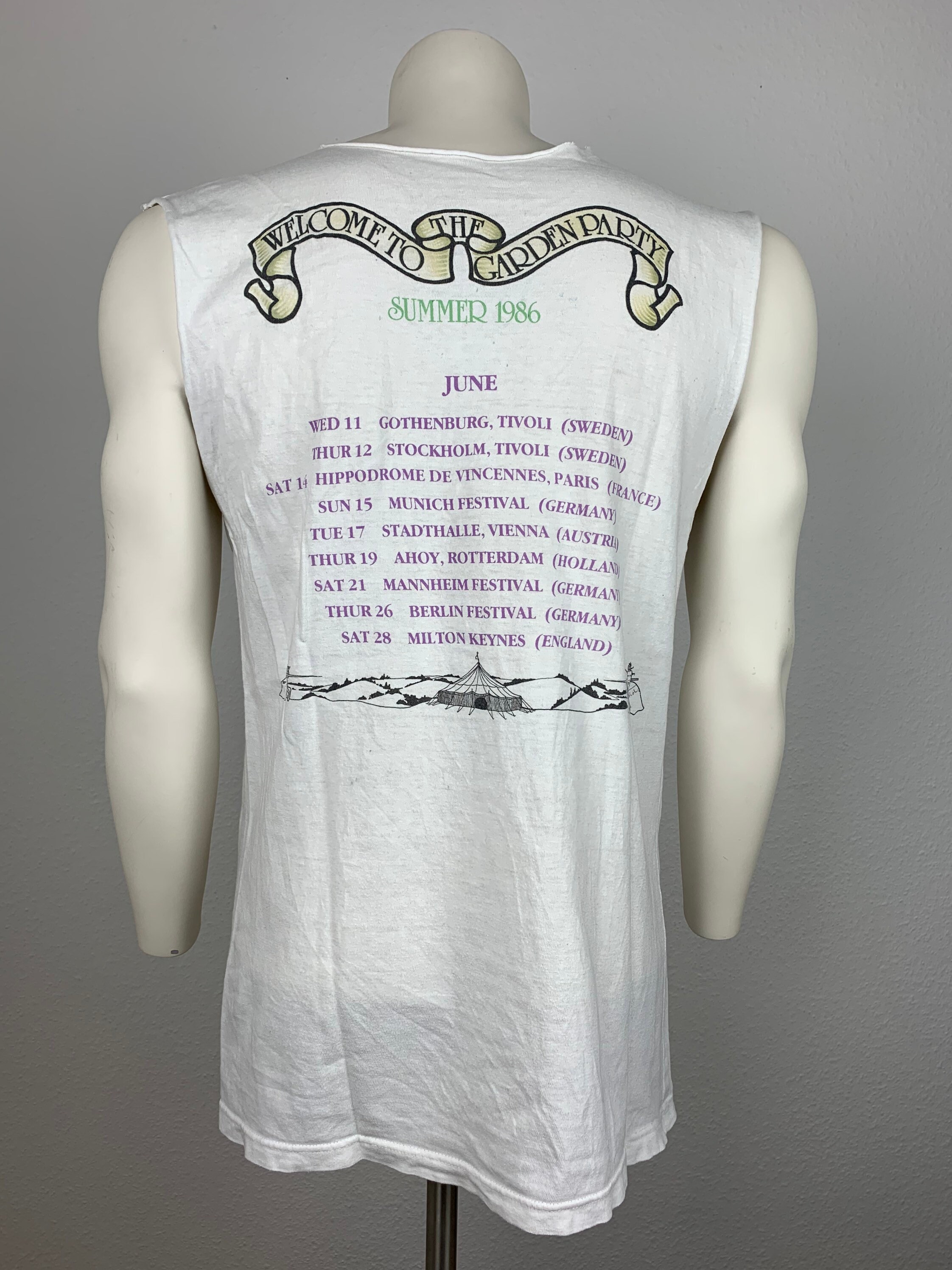 MARILLION 1986 Koszulka bez rękawów Vintage / Witamy na