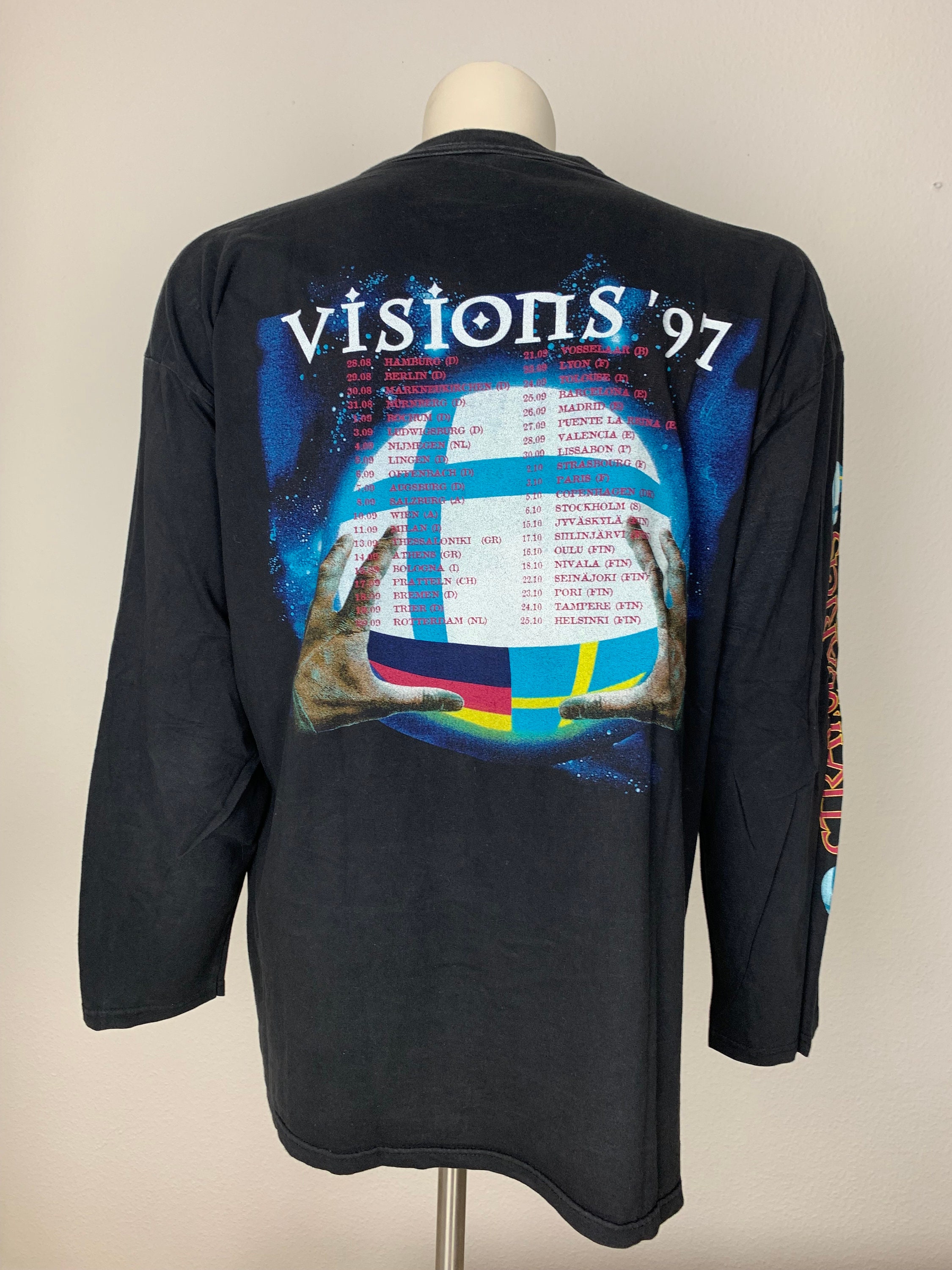 STRATOVARIUS 1997 T-shirt Vintage / Visions' 97 - Etsy