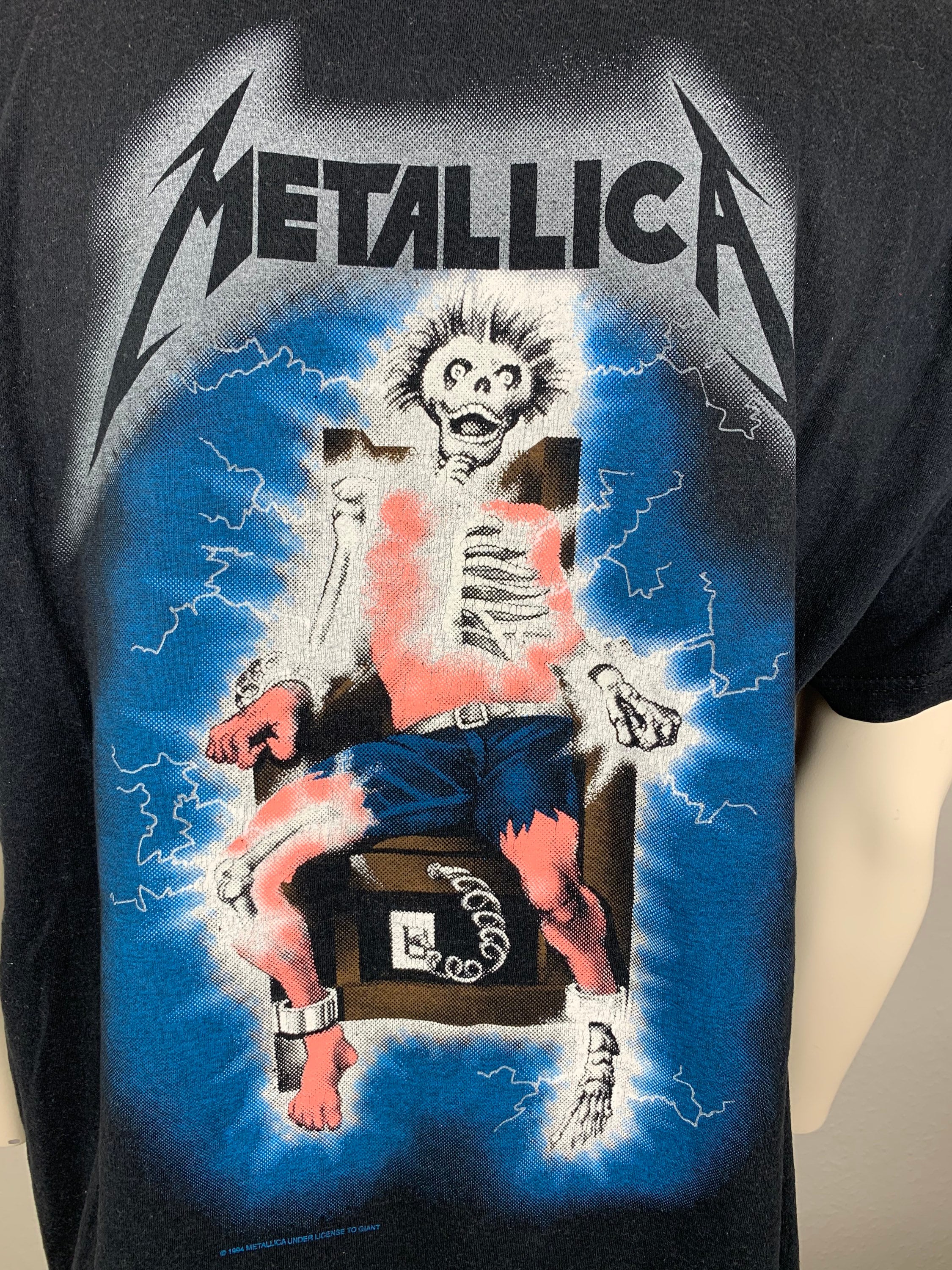 METALLICA 1994 T-shirt Vintage / Ride the Lightning - Etsy