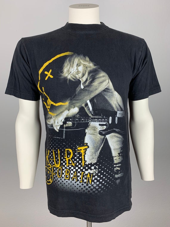 NIRVANA 00's T-shirt / Kurt Cobain / Smiley Face - Etsy