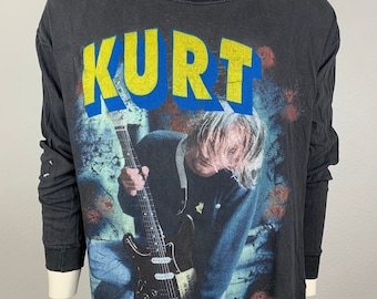 NIRVANA 90's Vintage T-Shirt / Chemise à manches longues / Kurt Cobain