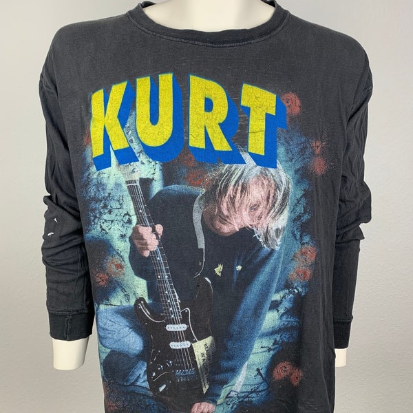 NIRVANA 90's T-shirt vintage / Chemise à manches longues / Kurt Cobain