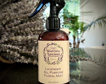Lotion tonique pour le visage à la lavande, brume d'eau florale en vaporisateur pour le visage