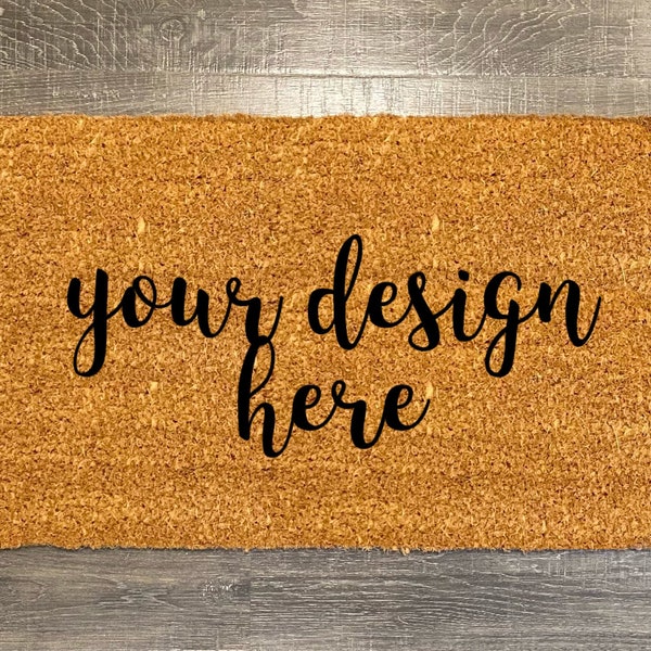 Custom Coir Doormat - Personalized Doormat - 18x30 Custom Doormat