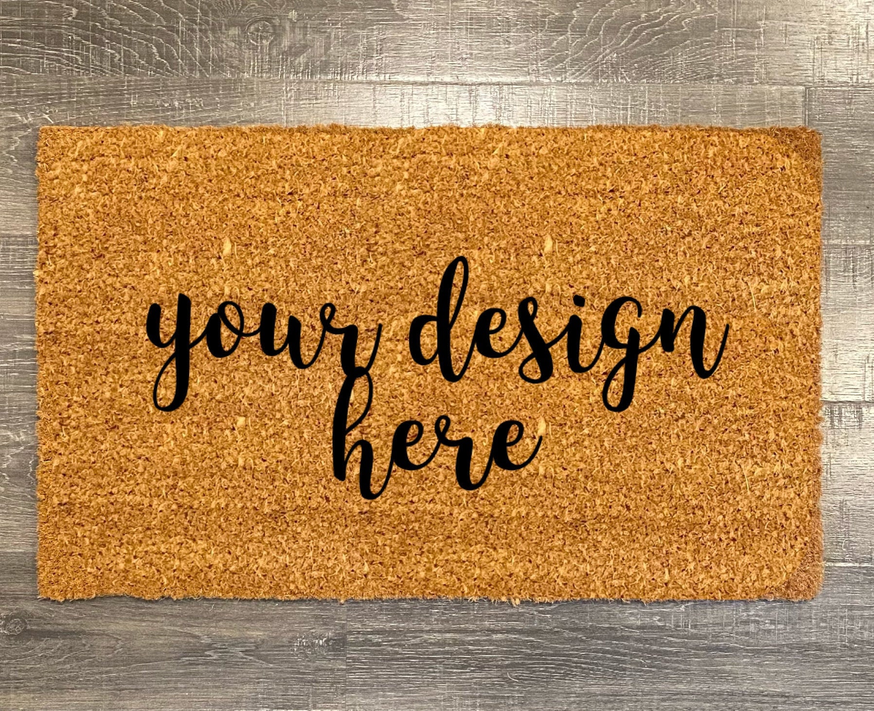 Custom Coir Doormat Personalized Doormat 18x30 Custom Etsy