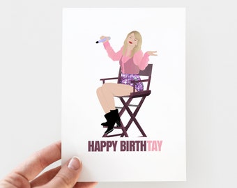 Happy Birth-Tay Card + Envelope |  Birthday Card  | Pop Culture Birthday Card