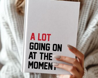 Op dit moment veel gaande hardcover dagboek | TS Notitieboek | Cadeau leraar waardering | Cadeau voor haar
