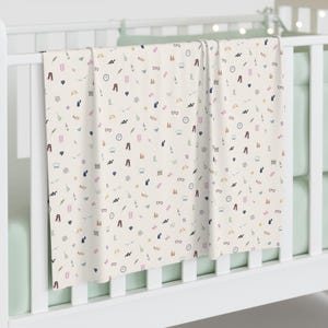 Eras Symbols Baby Blanket | Microfiber Baby Blanket | Eras Aesthetic Baby Gift | One-Sided Print
