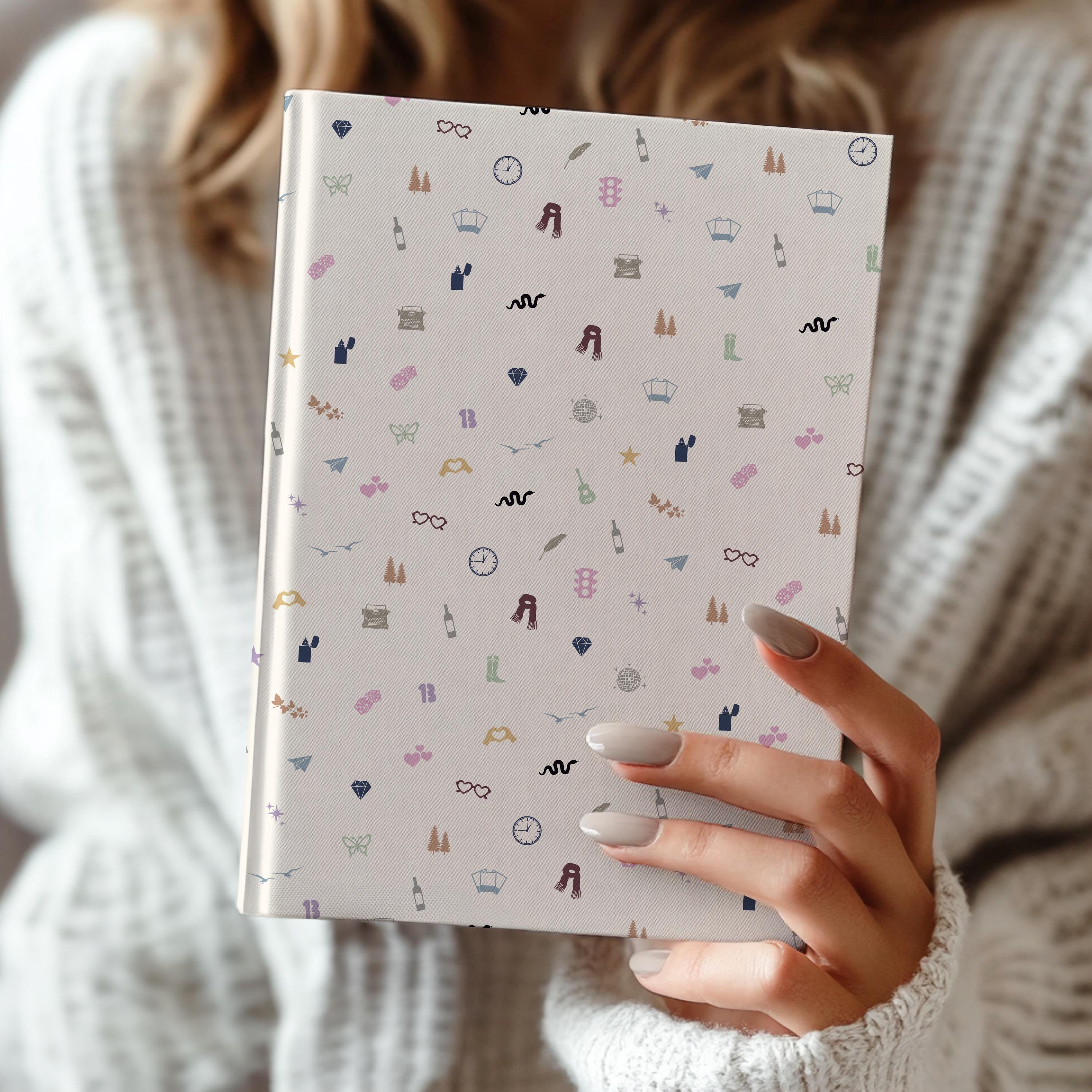 Tijdperken symbolen hardcover dagboek | Swift Eras notitieboek | Cadeau leraar waardering | Cadeau voor haar