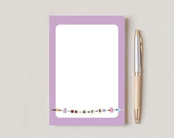 Aangepaste vriendschapsarmbanden Post-it® Notitieblokken | Swift Eras Tour Kladblok van 4 x 6 inch of 3 x 3 inch | Cadeau leraar waardering | Aangepast notitieblok