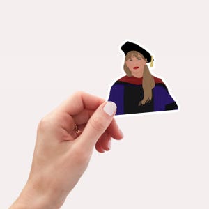 Taylor Graduation Sticker | Hand Drawn Taylor Sticker