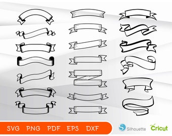 Download Ribbon Banner Svg Etsy