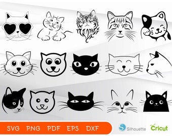 Download Cat Face Svg Etsy