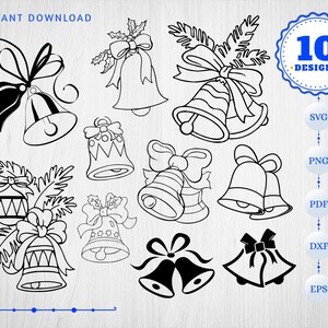Download Jingle Bell Svg Christmas Bells Svg cloches svg Svg Noël ...