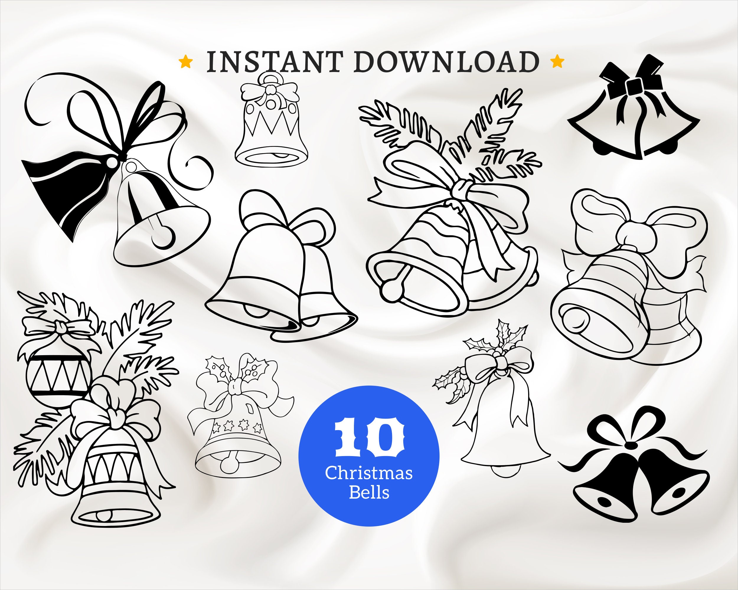 Download Jingle Bell Svg Christmas Bells Svg cloches svg Svg Noël ...