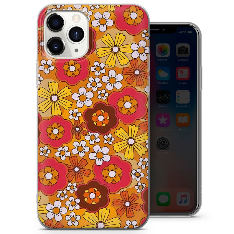 Hippie Retro Phone Case Groovy Trippy Cases for Iphone 14 13 Etsy